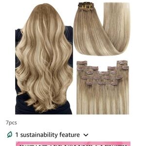 Blonde hair extions 22”